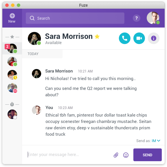 Fuze responsive design
